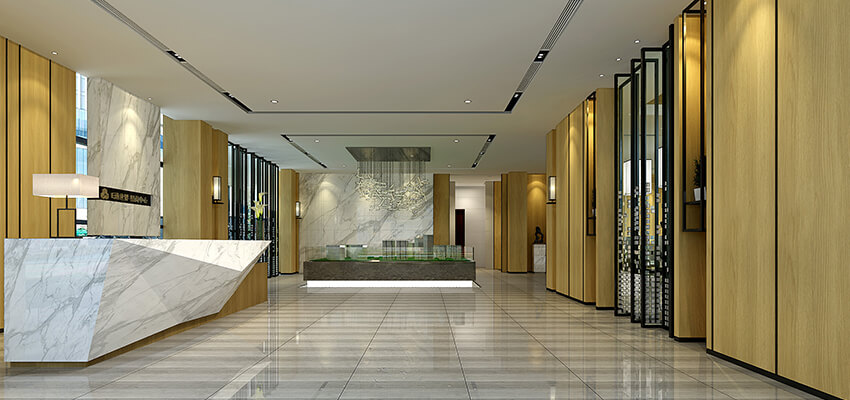  上海辦公室前臺裝修輪播圖 